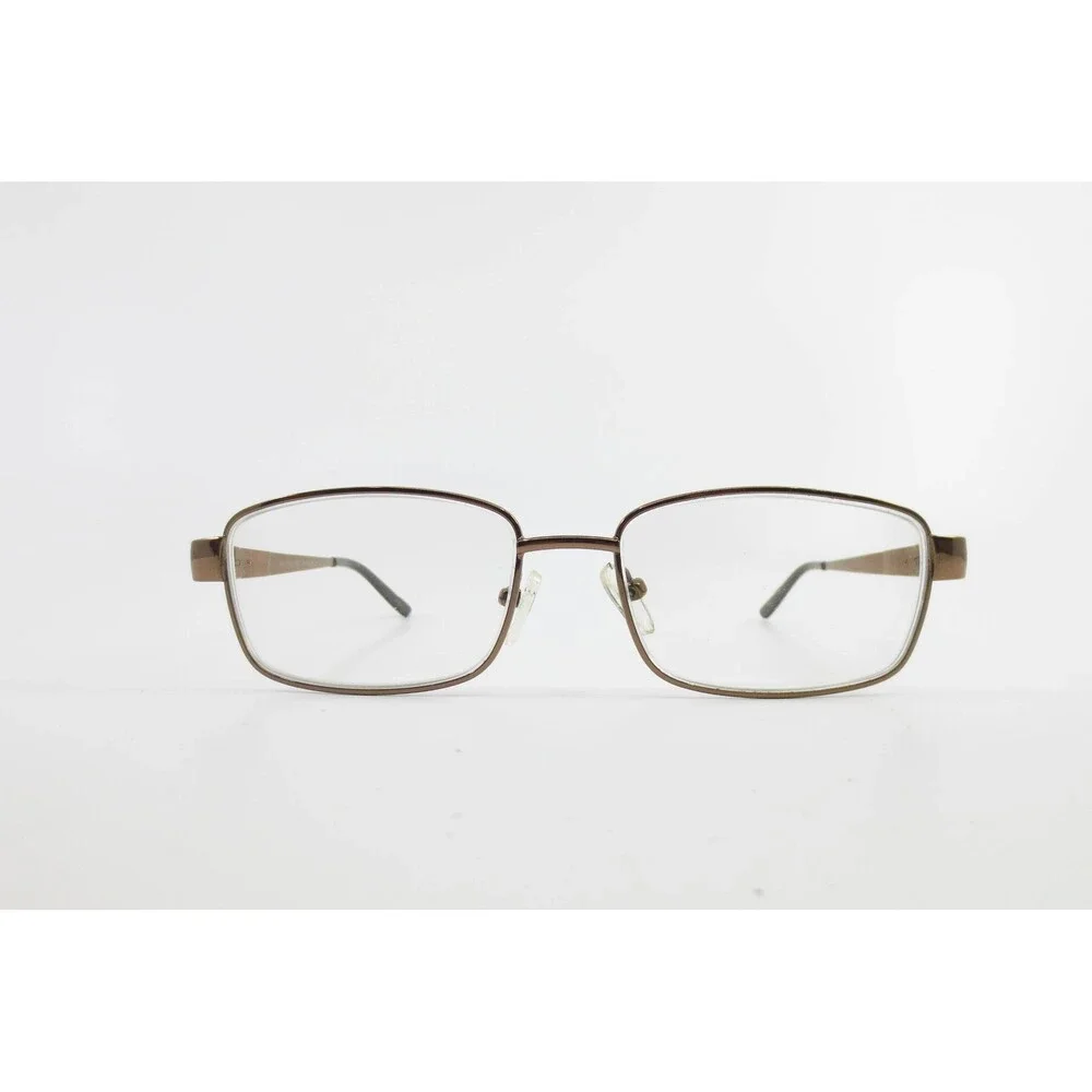 WM 5101 BR Bronze Metal Rectangular Eyeglass Frames 54-16-140